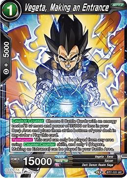 Vegeta, Making an Entrance #BT7-101 — Assault of the Saiyans