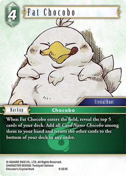 Fat Chocobo Opus IX Final Fantasy TCG