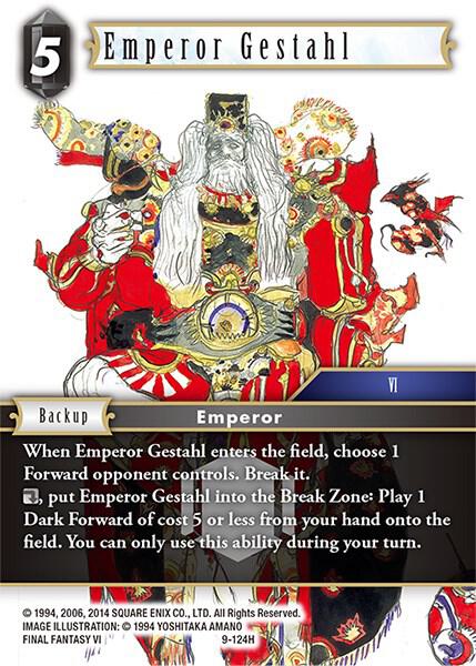 Emperor Gestahl - Opus IX - Final Fantasy TCG - TCGplayer.com