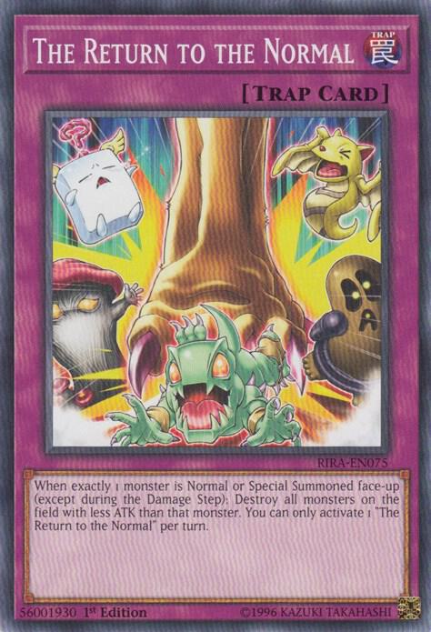 The Return to the Normal