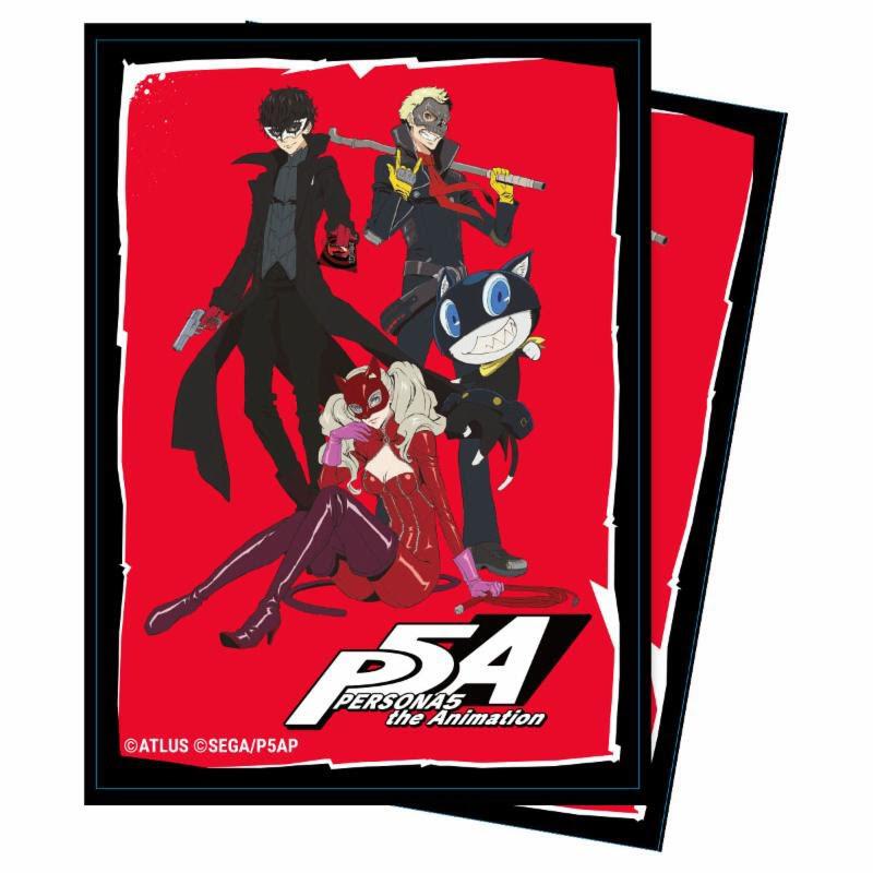 persona 5 card sleeves Persona 5: The Phantom Thieves Standard Deck Protector Sleeve (65-Pack) -  Ultra Pro Card Sleeves - Card Sleeves