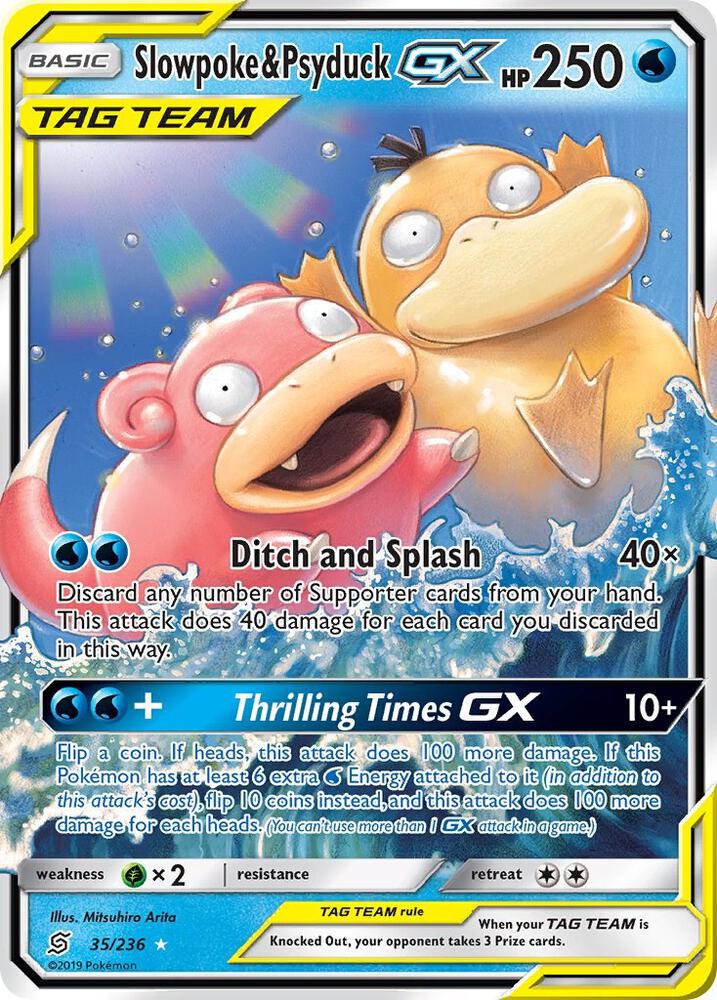 Slowpoke & Psyduck GX - SM - Unified Minds - Pokemon