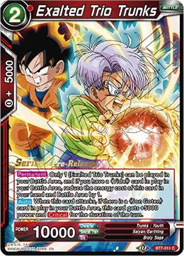 Exalted Trio Trunks #BT7-011_PR — Assault of the Saiyans Pre-Release Cards
