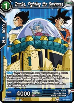 Trunks, Fighting the Darkness #BT7-031_PR — Assault of the Saiyans Pre-Release Cards