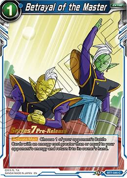 Betrayal of the Master #BT7-045_PR — Assault of the Saiyans Pre-Release Cards