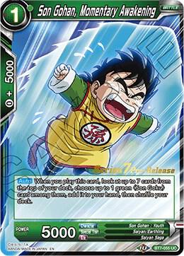 Son Gohan, Momentary Awakening #BT7-055_PR — Assault of the Saiyans Pre-Release Cards