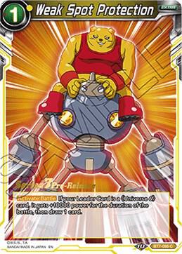 Weak Spot Protection #BT7-095_PR — Assault of the Saiyans Pre-Release Cards