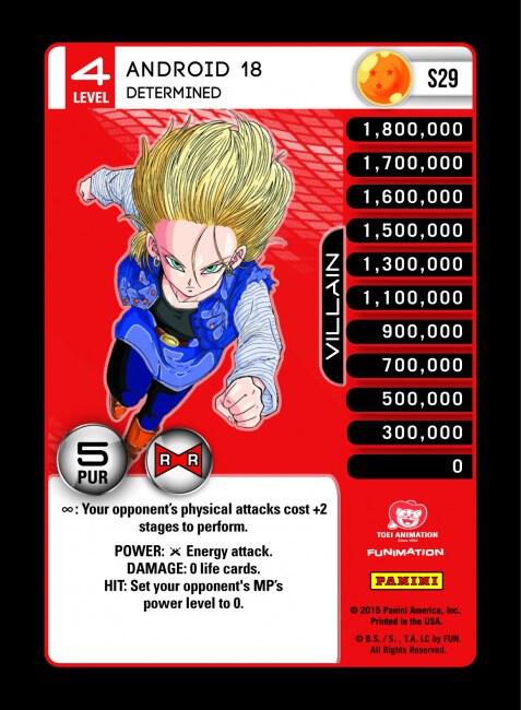 Android 18 - Determined - Panini: Evolution - Dragon Ball Z TCG