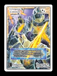 Cryogenic Criterion