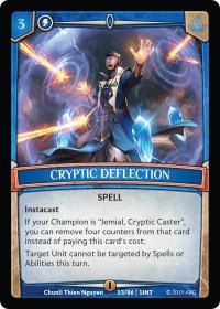Cryptic Deflection
