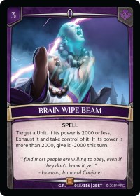 Brain Wipe Beam