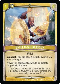Brilliant Barrier