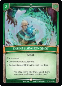 Disintegration Shot