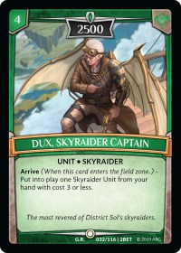 Dux, Skyraider Captain