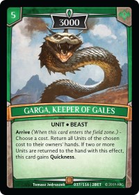 Garga, Keeper of Gales