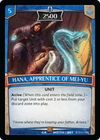 Hana, Apprentice of Mei-Yu