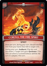 Corona, the Fire Spirit