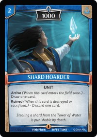 Shard Hoarder - Argent Saga TCG Intro Decks - 2019 trading card