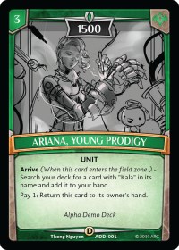Ariana, Young Prodigy