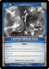 Cryptic Deflection