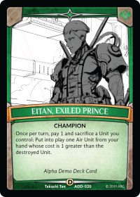 Eitan, Exiled Prince