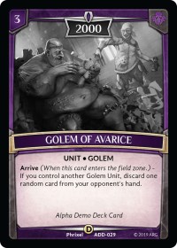 Golem of Avarice