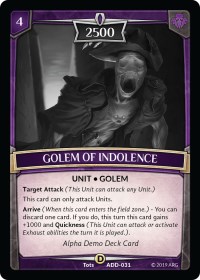 Golem of Indolence