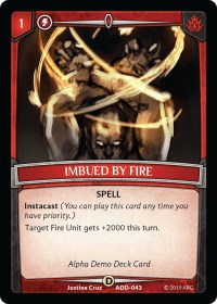 Imbued by Fire
