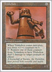 Triskelion - Fourth Edition - Magic: The Gathering card