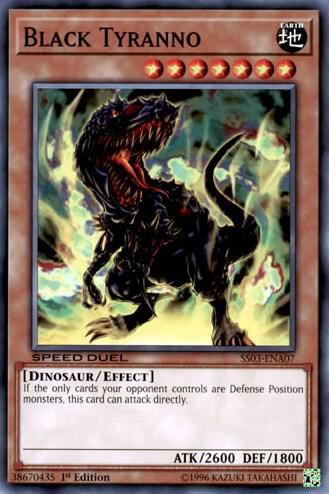 ブラックティラノサウルス デジタルカード Black Tyranno - Speed Duel Decks: Ultimate Predators - YuGiOh