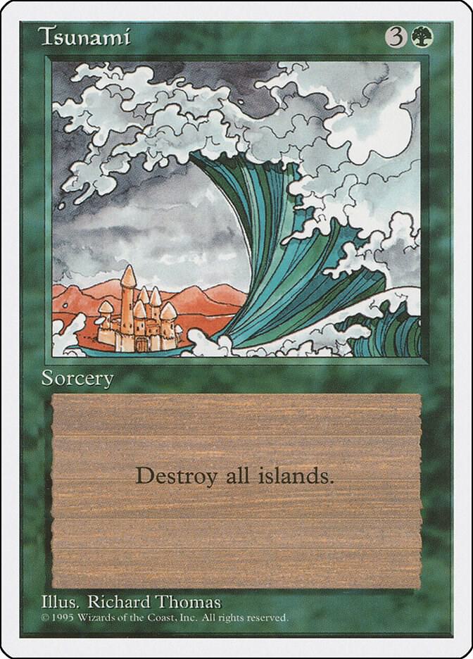 tsunami mtg card Tsunami [Fourth Edition Foreign Black Border] – The Time Vault CA