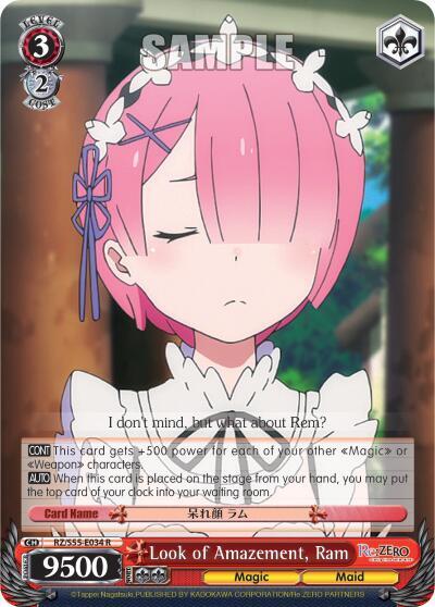 Look of Amazement, Ram