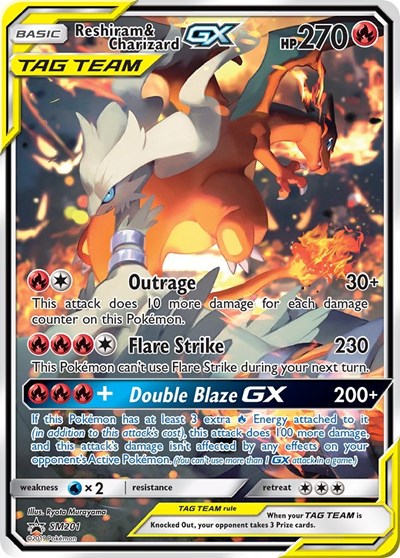 Reshiram and Charizard GX SM