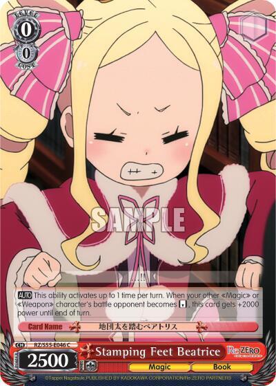 Stamping Feet Beatrice - Re:ZERO Vol.2 - Weiss Schwarz - TCGplayer.com