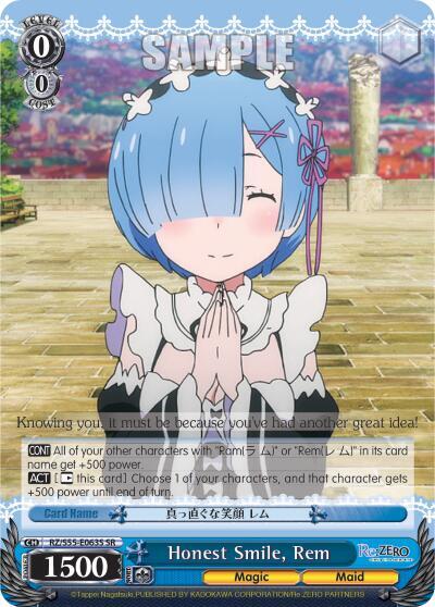 Honest Smile, Rem (SR)