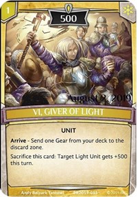 Vi, Giver of Light (Stamped)