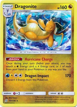 Dragonite - 151/236 (Cracked Ice Holo) 151/236 from Deck Exclusives