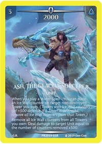 Ash, the Glacial Sorcerer (Gold Metal)