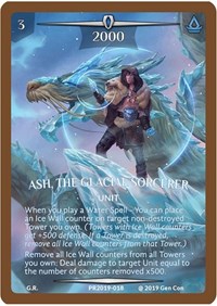 Ash, the Glacial Sorcerer (Bronze Metal)