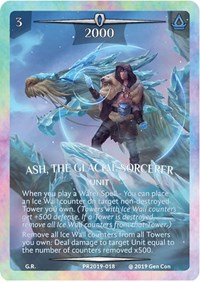 Ash, the Glacial Sorcerer (Rainbow Metal)
