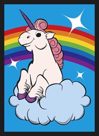 Double Matte Art Sleeve - Rainbow Unicorn (50-Pack) · Legion Premium Supplies Card Sleeves