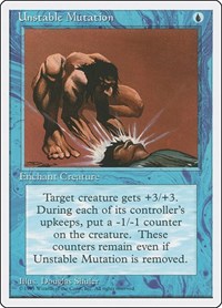 Unstable Mutation - Fourth Edition - Magic: The Gathering card