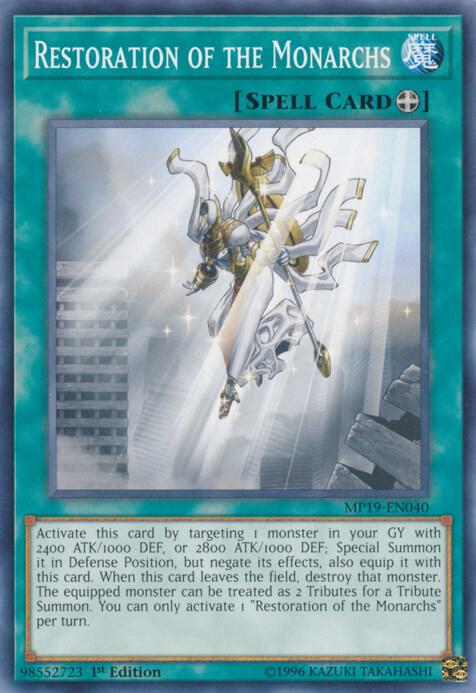 Restoration of the Monarchs