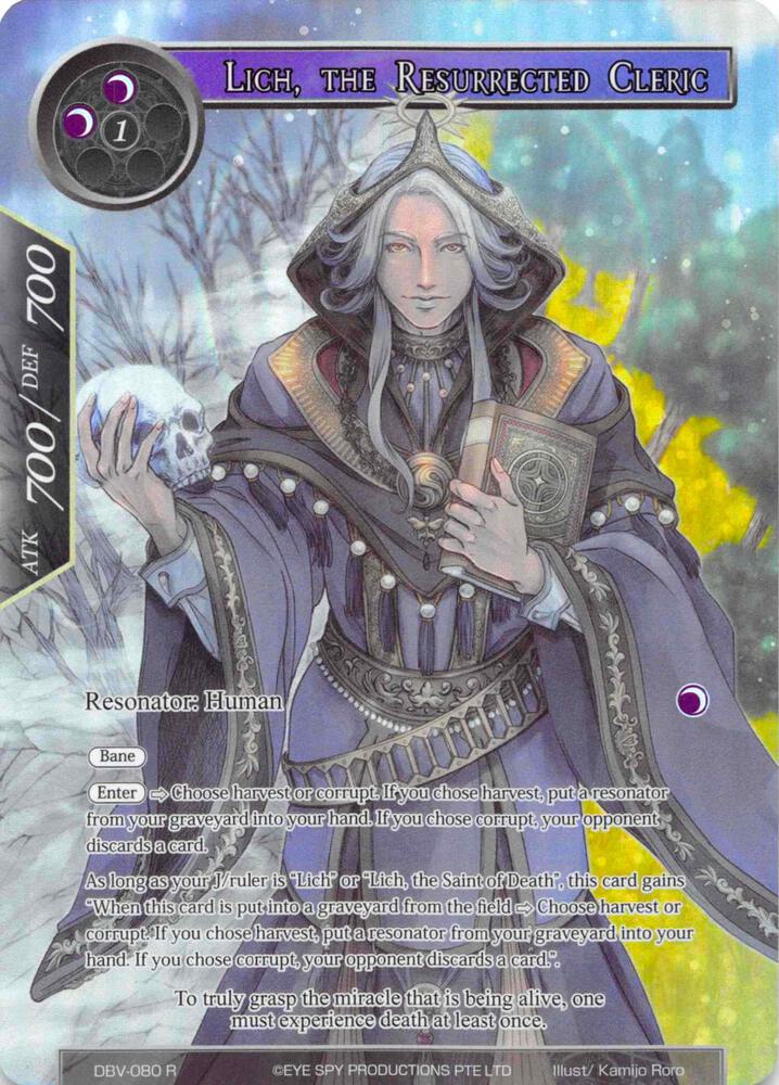 Lich, the Resurrected Cleric (Full Art)