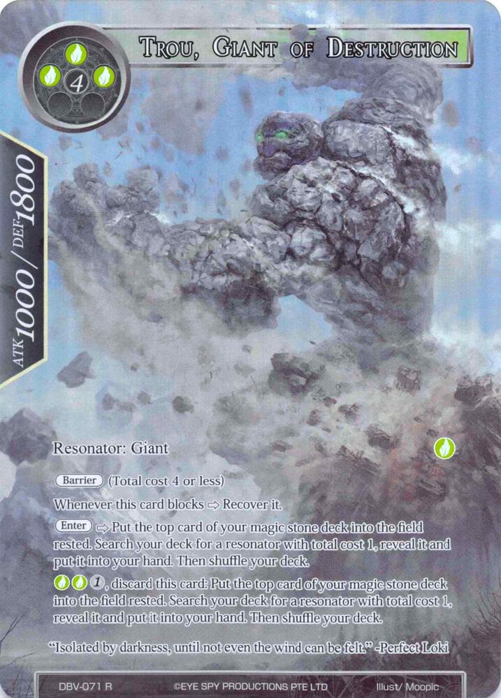 Trou, Giant of Destruction (Full Art)