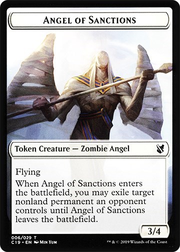 Angel of Sanctions Horror Double Sided Token
