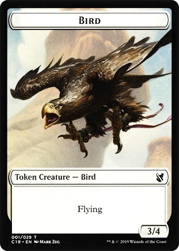 Bird 001 Sculpture Double Sided Token