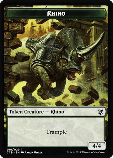 Rhino Egg Double sided Token