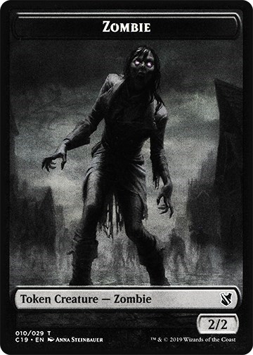 Zombie 010 Zombie 011 Double Sided Token