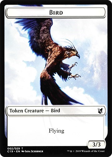 Bird 002 Sculpture Double Sided Token